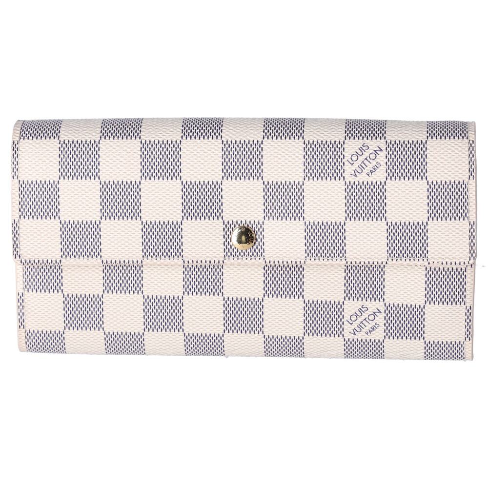 Louis Vuitton Sarah Envelope Wallet Damier Azur Beige